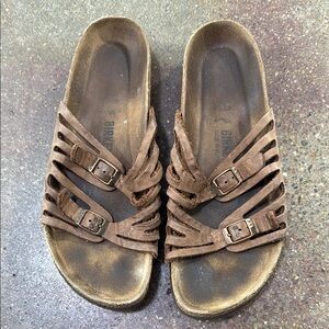 Birkenstock Brown Leather Sandals